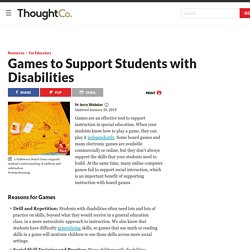 Games to Support Skills for Children with Disabilities