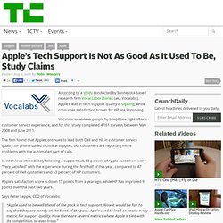 Apple’s Tech Support Is Not As Good As It Used To Be, Study Claims