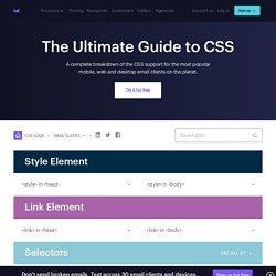 Guide to CSS support in email clients (2008) - Articles &amp; Ti