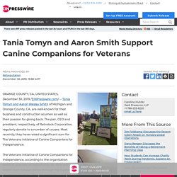 Tania Tomyn and Aaron Smith Support Canine Companions for Veterans