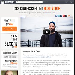 Support Jack Conte creating Music Videos