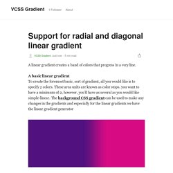 Support for radial and diagonal linear gradient