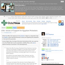 USA: Voices of Support for Egyptian Protesters