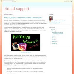 How To Remove Unknown Followers On Instagram