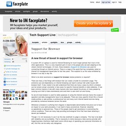Support for Browser