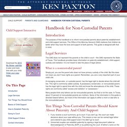 Child Support - Handbook for Non-Custodial Parents