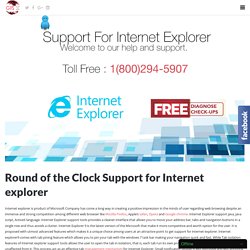 Support For Internet Explorer