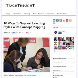 10 Ways To Support Learning Styles With Concept Mapping