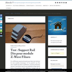 Test : Support Rail Din pour module Z-Wave Fibaro - Abavala !!!