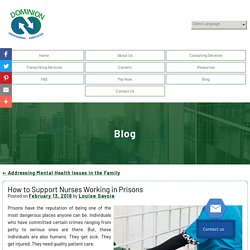How to Support Nurses Working in Prisons