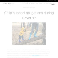 Child Support Obligations During Covid-19 in Quebec