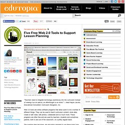 Five Free Web 2.0 Tools to Support Lesson Planning