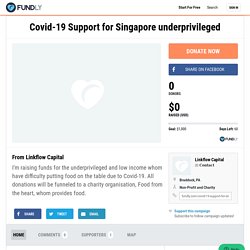 Covid-19 Support for Singapore underprivile...