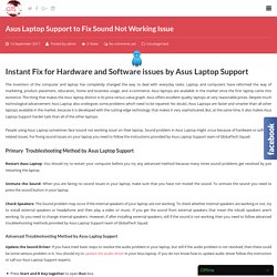 Asus Software Support