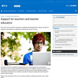 Support for teachers and teacher educators