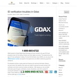 ID verification troubles in Gdax