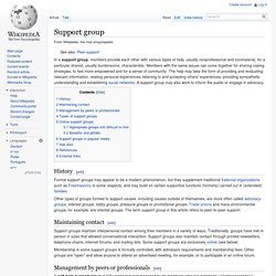Support group