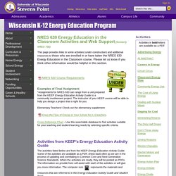 KEEP Energy Lessons Website