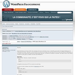 Support WordPress Francophone