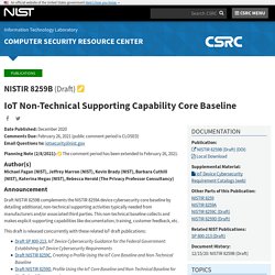 8259B (Draft), IoT Non-Technical Supporting Capability Core Baseline