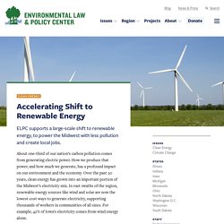 Supporting Large Scale Renewable Energy