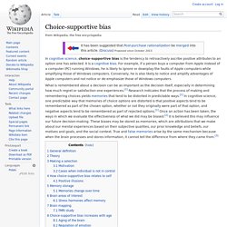 Choice-supportive bias