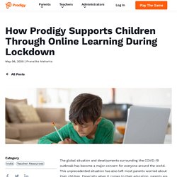 How Prodigy Supports Children Through Online Learning During Lockdown