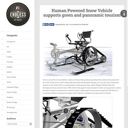 Design ideas and concepts » Human Powered Snow Vehicle supports green and panoramic tourism