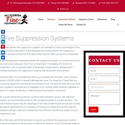Fire Suppression Systems, Maintenance, Installation and Inspection