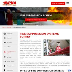 Fire Suppression System Installation & Inspection Services Surrey, Vancouver