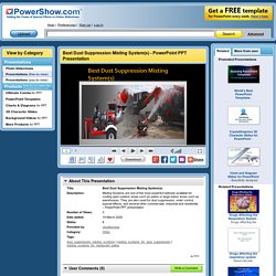 Best Dust Suppression Misting System(s)