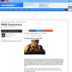 MMA Supremacy PlayStation 3 Preview - Page 1