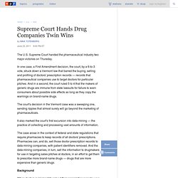 Supreme Court Hands Drug Companies Twin Wins
