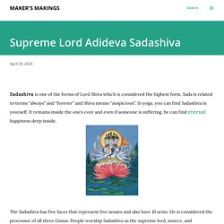 Supreme Lord Adideva Sadashiva