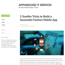 5 Surefire Tricks to Build a Successful Fashion Mobile App