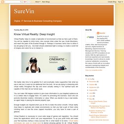 SureVin: Know Virtual Reality: Deep Insight