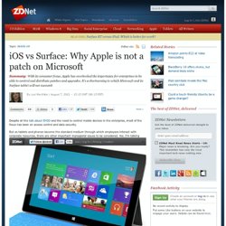 iOS vs Surface: Why Apple is not a patch on Microsoft