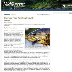 Surface Flies for Smallmouth