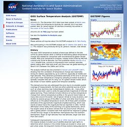 Data @ NASA GISS: GISS Surface Temperature Analysis (GISTEMP)