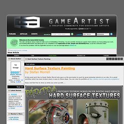 Game Artist - Hard Surface Texture Painting