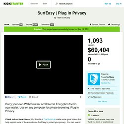 Plug in Privacy by Team SurfEasy