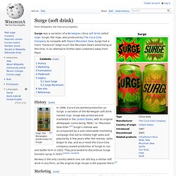 Surge (soft drink)
