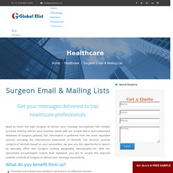 Surgeon Email Database USA