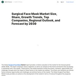 Surgical Face Mask Market Size, Share, Growth Trends, Top Companies, Regional Outlook, and Forecast by 2030 — Teletype
