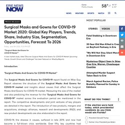 Surgical Masks and Gowns for COVID-19 Market 2020: Global Key Players, Trends, Share, Industry Size, Segmentation, Opportunities, Forecast To 2026