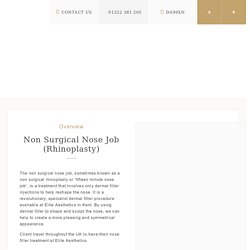 Non Surgical Nose Job