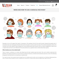 When and how to use a surgical face mask? - Strapit Surgimask – Strapit Sports Medical