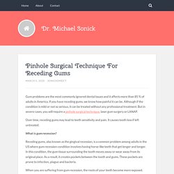 Pinhole Surgical Technique For Receding Gums – Dr. Michael Sonick