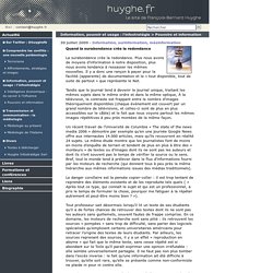 Information, surinformation, mésinformation