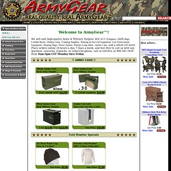 Best Value Military Surplus, Army Surplus, Camping Supplies - ArmyGear